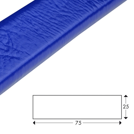 Ochranný profil 16, modrá, 7,5 cm × 2,5 cm × 100 cm